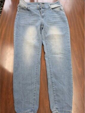 Between Us Jeans Womens 14 Light Wash Skinny Stretch Denim Casual Y2K Core
